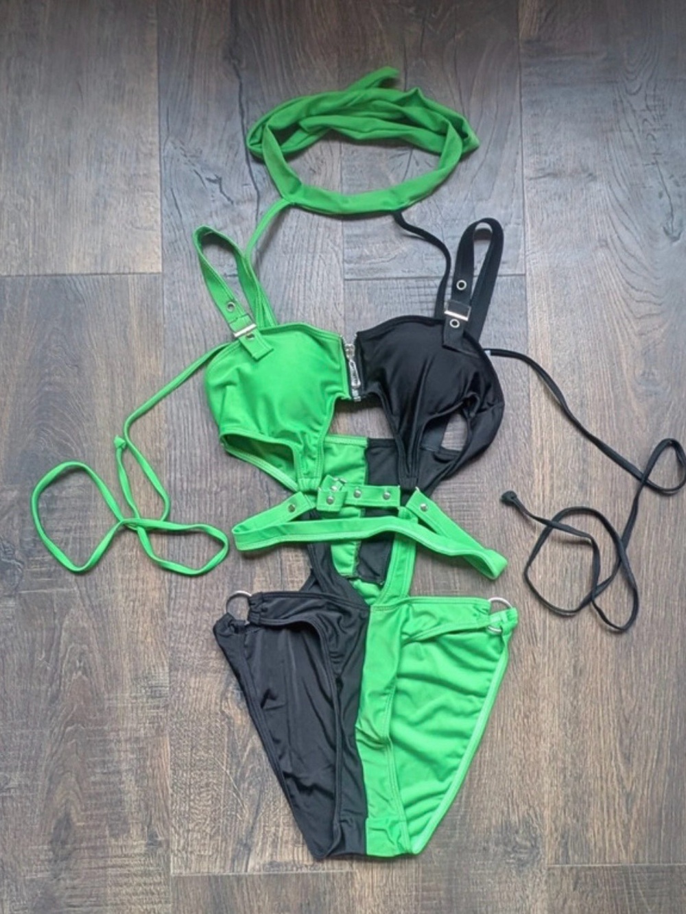 Meowcos Two-Tone Monokini